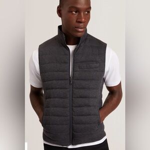 Ted baker DOPPEL  Reversible Fine Knit Quilted Gilet Goode Down Vest. NWT Sz XL